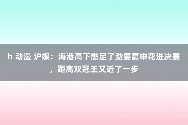 h 动漫 沪媒：海港高下憋足了劲要赢申花进决赛，距离双冠王又近了一步