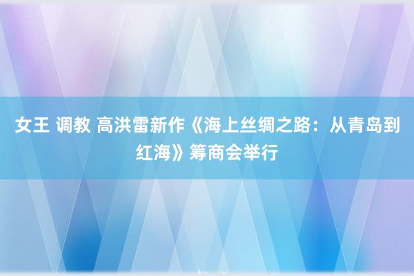 女王 调教 高洪雷新作《海上丝绸之路：从青岛到红海》筹商会举行