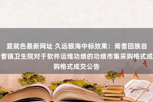 爱就色最新网址 久远银海中标效果：焉耆回族自治县焉耆镇卫生院对于软件运维功绩的功绩市集采购格式成交公告