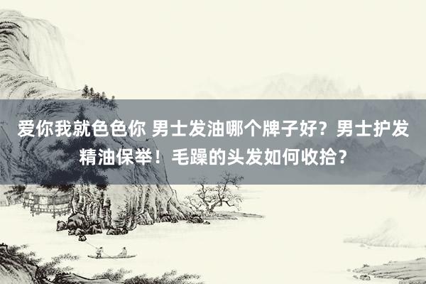 爱你我就色色你 男士发油哪个牌子好？男士护发精油保举！毛躁的头发如何收拾？