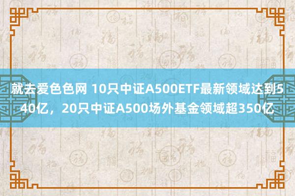 就去爱色色网 10只中证A500ETF最新领域达到540亿，20只中证A500场外基金领域超350亿