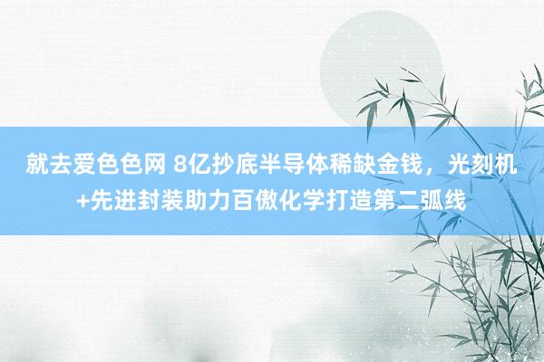 就去爱色色网 8亿抄底半导体稀缺金钱，光刻机+先进封装助力百傲化学打造第二弧线