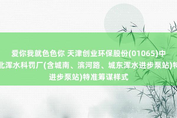 爱你我就色色你 天津创业环保股份(01065)中标霍邱县城北浑水科罚厂(含城南、滨河路、城东浑水进步泵站)特准筹谋样式