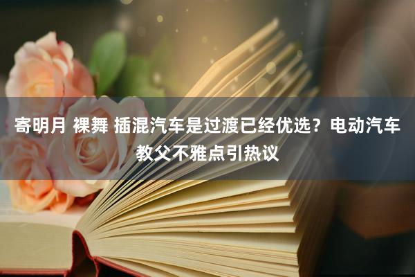 寄明月 裸舞 插混汽车是过渡已经优选？电动汽车教父不雅点引热议