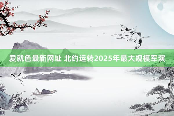 爱就色最新网址 北约运转2025年最大规模军演